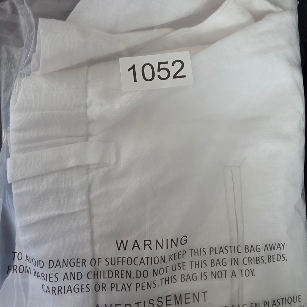 Abercrombie & Fitch White 100% Linen Shorts Women Size 26 NWT - Picture 8 of 8